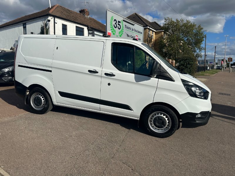 White Ford Transit Custom 2.0 320 EcoBlue Leader Panel Van 5dr Diesel Manual L1 H1 Euro 6 s/s 105 ps